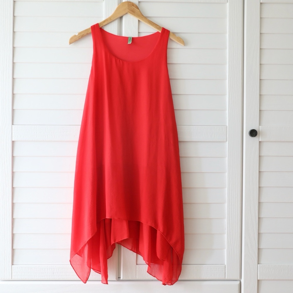 Final Touch Red Tank Dress